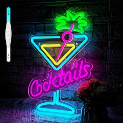 Cocktails Neon Led Tabela