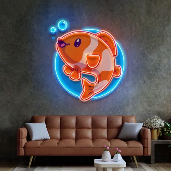 Balık Nemo UV Baskı Neon Led Tabela