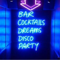 Bar Cocktails Dreams Disco Party Neon Sign Led Işık