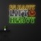 Be Happy Lift Heavy Neon Led Tabela