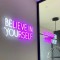 Be You Neon Işıklı Şeffaf Pleksi