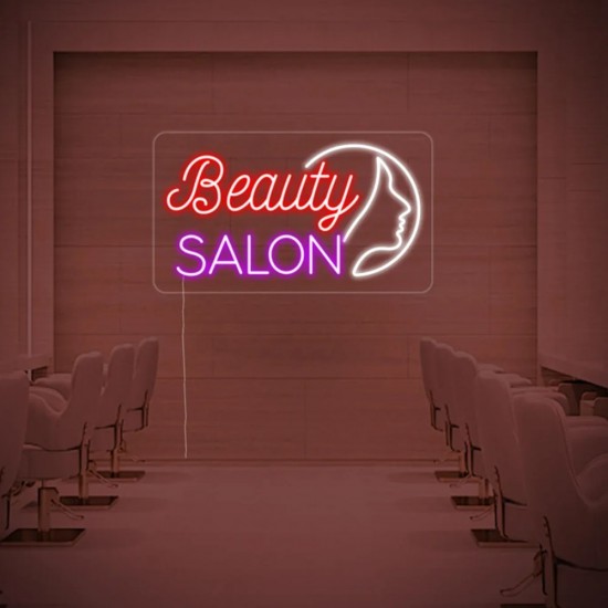 Beauty Salon Güzellik Salonu Neon Led Tabela