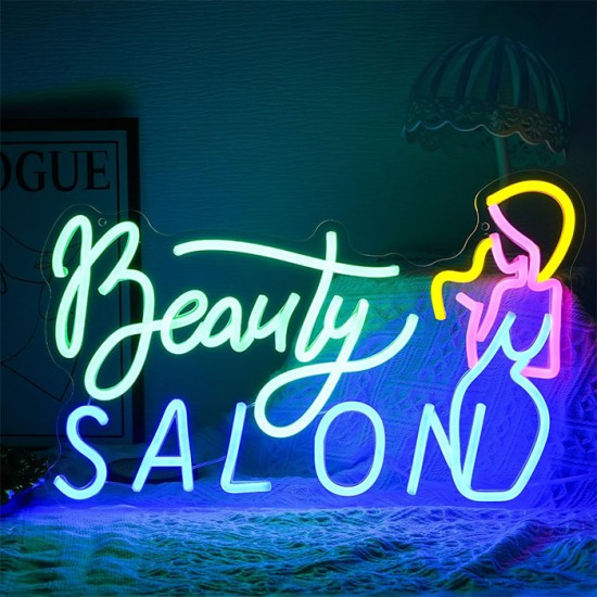 Beauty Salon Neon Led Tabela