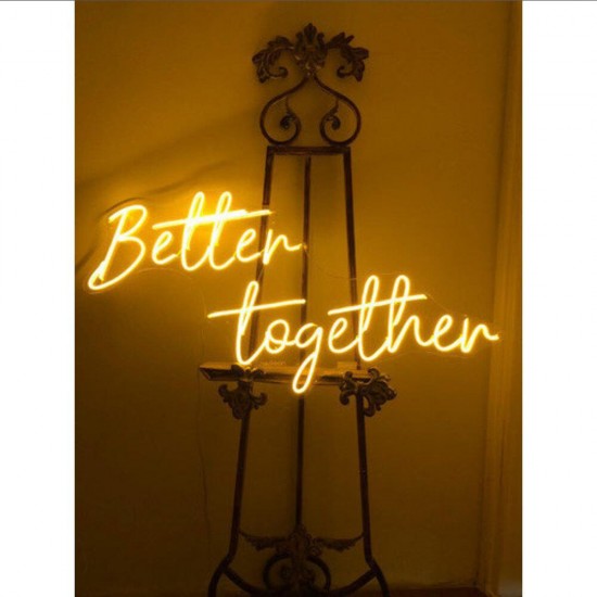 Better Together Işıklı Şeffaf Pleksi