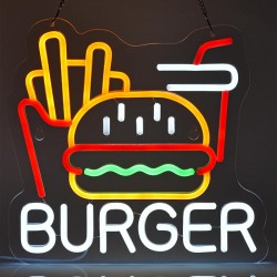 Burger Neon Led Tabela