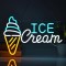 İce Cream Neon Led Tabela